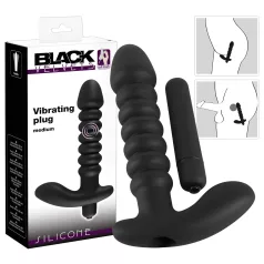Black Velvets vibrators ar rievojumu vidējs melns
