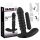 Melns samtainais vibrators - vidējs (melns)