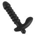 Melns samtainais vibrators - vidējs (melns)