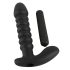 Melns samtainais vibrators - vidējs (melns)