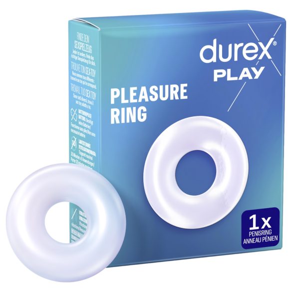 Durex Pleasure Gredzens - caurspīdīgs locekļa gredzens