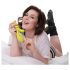 Jülie - klitora vibrators ar roku (dzeltens-zaļš)