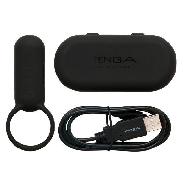 TENGA Smart Vibe vibrācijas gredzens vīriešiem (melns)