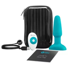   b-Vibe - anālais vibrators ar rotējošām pērlītēm, uzlādējams, tirkīza