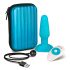 b-Vibe - rotējošs lodīšu anālais vibrators (tirkīzs)