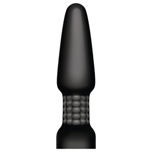 b-Vibe - rotējošs pērlīšu akumulatora anālais vibrators (melns)