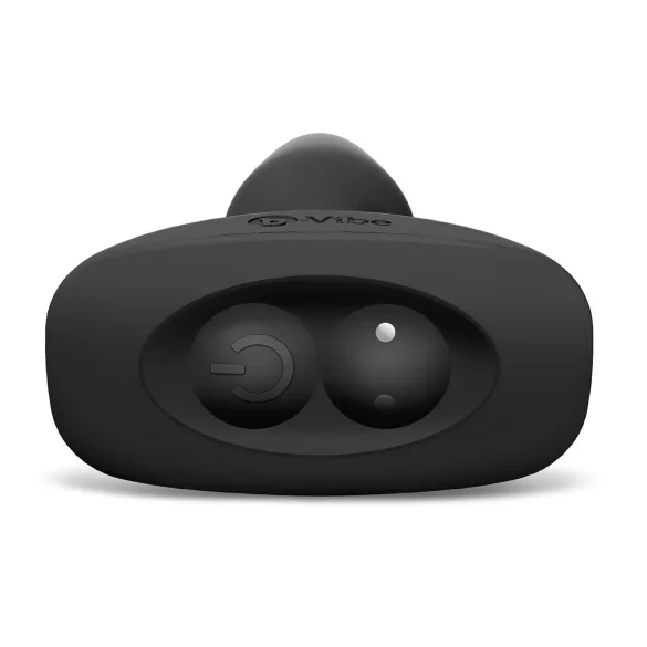 b-Vibe - rotējošs pērlīšu akumulatora anālais vibrators (melns)
