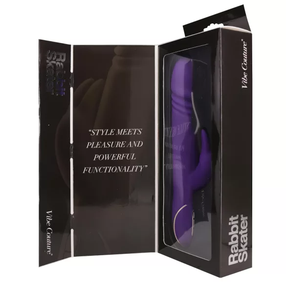 Vibe Couture Rabbit Skater - truša, stūmošais vibrators (violets)