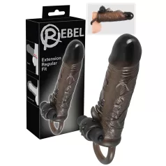 Rebel vibrējošs prezervatīva uzmava 19 cm