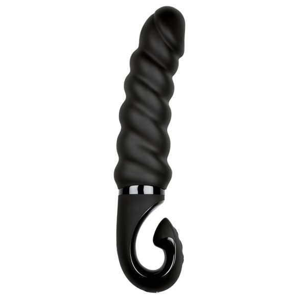 Gvibe G-jack 2 - atkārtoti uzlādējams, ūdensnecaurlaidīgs silikona vibrators (melns)