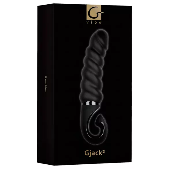 Gvibe G-jack 2 uzlādējams ūdensizturīgs silikona vibrators melns