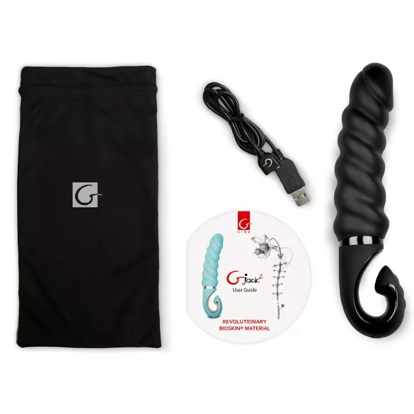 Gvibe G-jack 2 uzlādējams ūdensizturīgs silikona vibrators melns