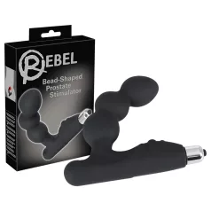 Rebel - prostatas vibrators ar bumbiņām melns