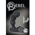 Rebel - melns prostatas vibrators ar apaļu dizainu