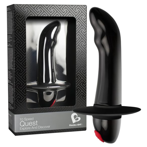 Quest - 10 ritma sākuma prostatas vibrators (melns)