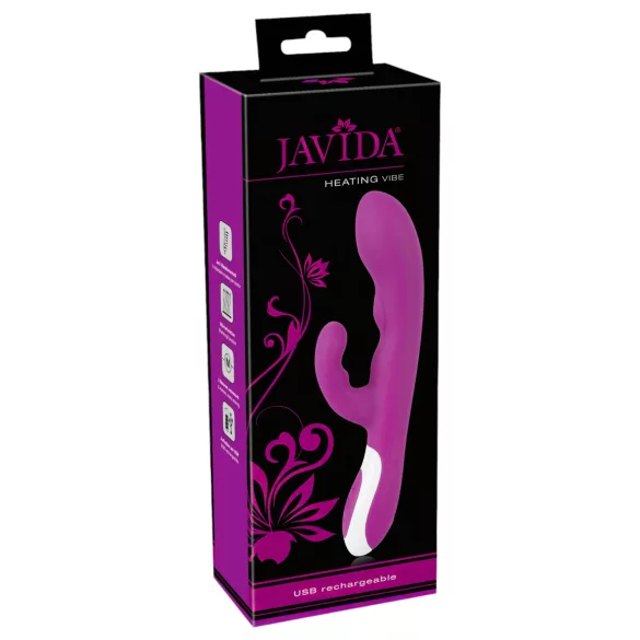 Javida - klitora vibrators ar sildīšanu rozā