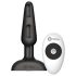 b-Vibe Trio - 3 motoru anālā vibrators (melns)