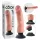 King Cock vibrators ar piesūcekni 23 cm naturāls
