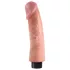 King Cock vibrators ar piesūcekni 23 cm naturāls