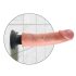 King Cock 9 ar piesūcekni (23 cm) - dabīgs vibrators