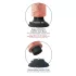 King Cock vibrators ar piesūcekni 18 cm naturāls