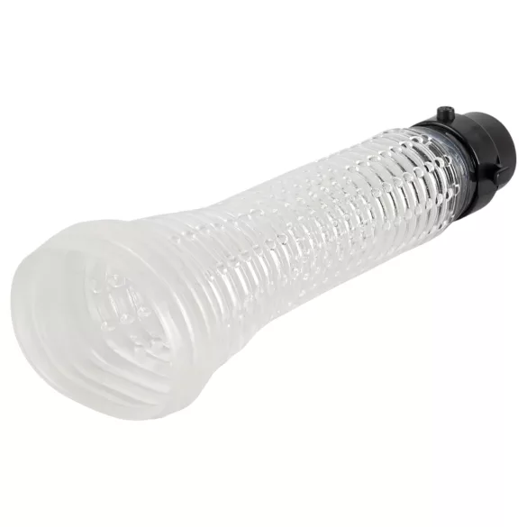 You2Toys - 2in1 dzimumlocekļa pumpis un masturbators caurspīdīgs