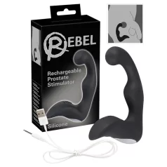 Rebel - prostatas vibrators uzlādējams melns