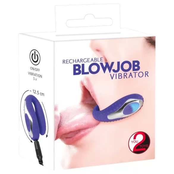 You2Toys - orālais vibrators sievietēm silikona uzlādējams violets