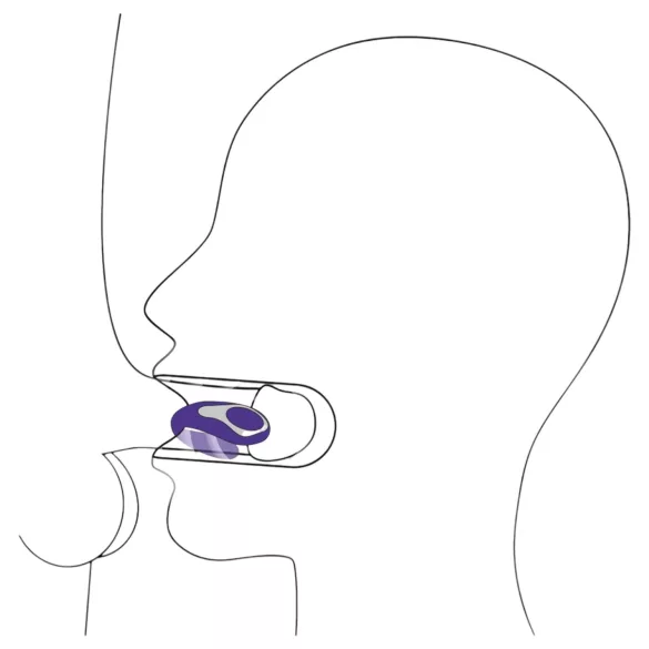 You2Toys - orālais vibrators sievietēm silikona uzlādējams violets