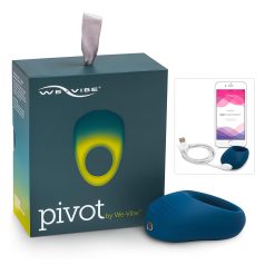  We-Vibe Pivot - uzlādējams vibrējošs erekcijas gredzens tumši zils