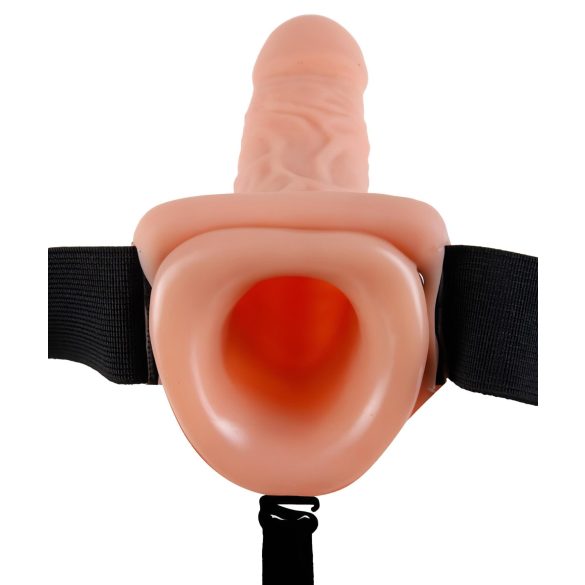Fetish Strap-on piesprādzējams vibrators 23 cm dabīgs
