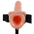 Fetish Strap-on piesprādzējams vibrators 23 cm dabīgs