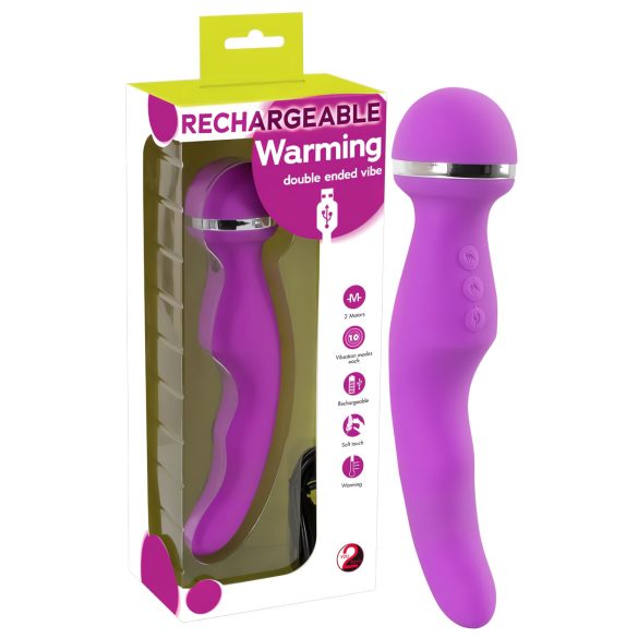 You2Toys - Warming - uzsildāmais masētājs-vibrators ar akumulatoru (rozā)