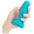 b-Vibe Rimming - vibrējošs anālā masieris ar rotējošām pērlītēm (tirkīza)
