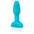 b-Vibe Rimming - vibrējošs anālā masieris ar rotējošām pērlītēm (tirkīza)