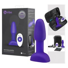   b-Vibe Rimming - rotējošs pērlīšu anālais vibrators (violets)
