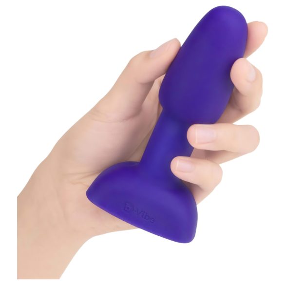 b-Vibe Rimming - rotējošs pērlīšu anālais vibrators (violets)