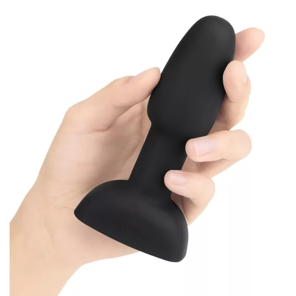 b-Vibe anālais vibrators ar rotējošām bumbiņām, melns