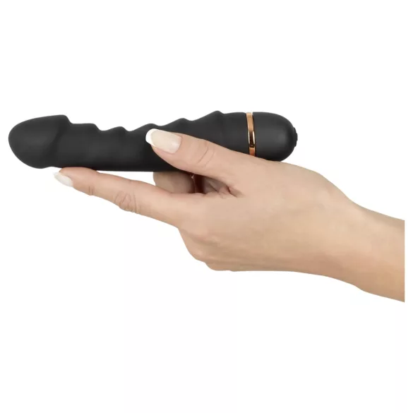 You2Toys - vibrators Bendy Ripple ar reljefu melns