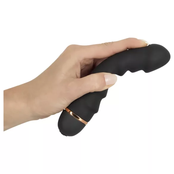 You2Toys - vibrators Bendy Ripple ar reljefu melns