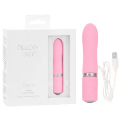 Pillow Talk Flirty - uzlādējams vibrators stienis rozā
