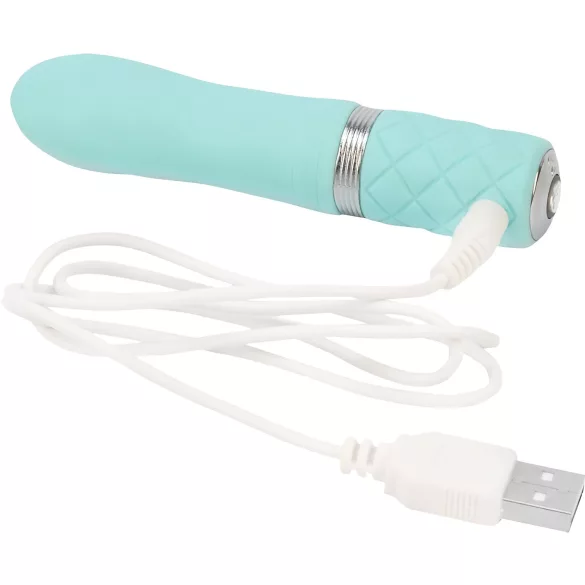 Pillow Talk Flirty - uzlādējams stienīša vibrators (tirkīza)