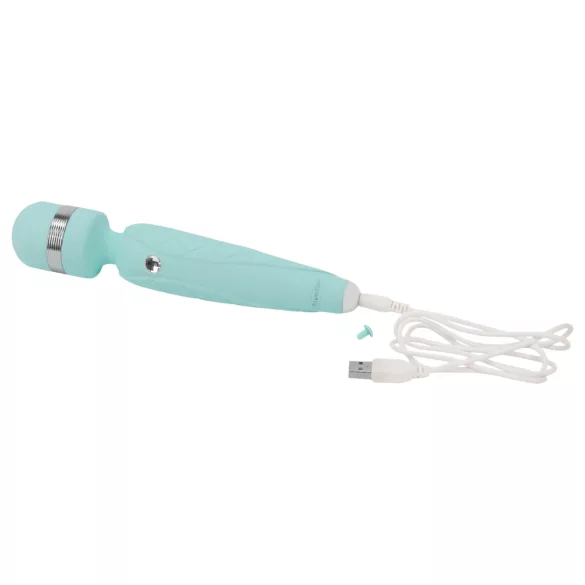 Pillow Talk Cheeky Wand - akumulators masāžas vibrators tirkīza