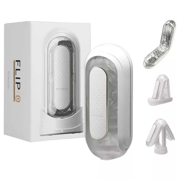 TENGA Flip Zero - vīriešu vibrators masturbators balts
