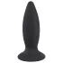 Black Velvets anālais vibrators iesācējiem, mazs, melns, uzlādējams