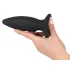Black Velvets anālais vibrators iesācējiem, mazs, melns, uzlādējams