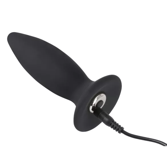 Black Velvets anālais vibrators iesācējiem, mazs, melns, uzlādējams