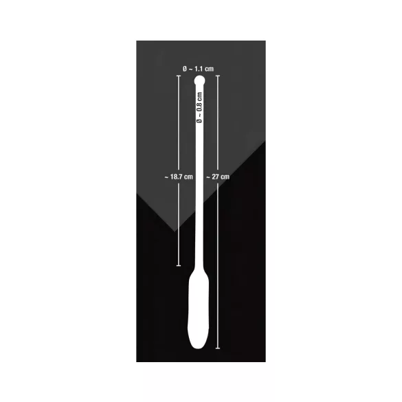You2Toys vibrējošs silikona dilators, melns, 8-11 mm
