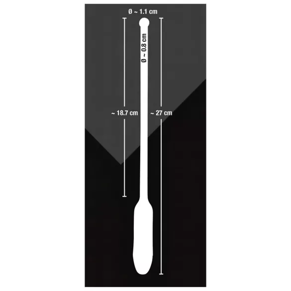 You2Toys vibrējošs silikona dilators, melns, 8-11 mm