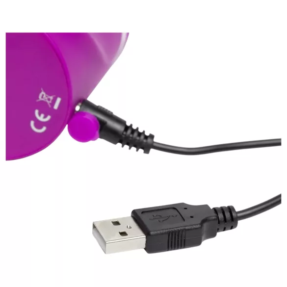 Happyrabbit Curve - vibrators ar klitora stimulatoru, ūdensizturīgs, violets